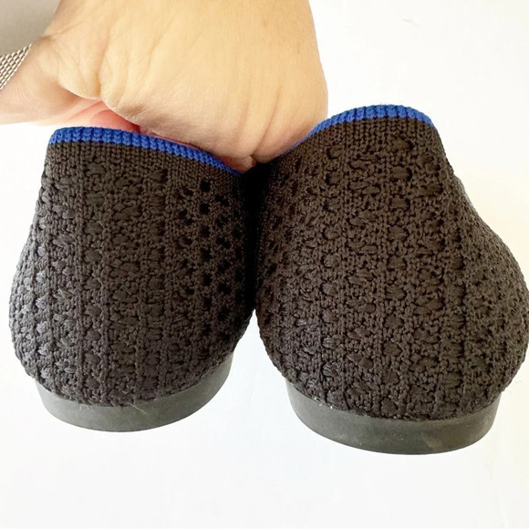 Rothy’s The Point Black Pointed Toe Loafers Women’s Size 7 Fly Knit Luxury Comfy - Picture 7 of 15